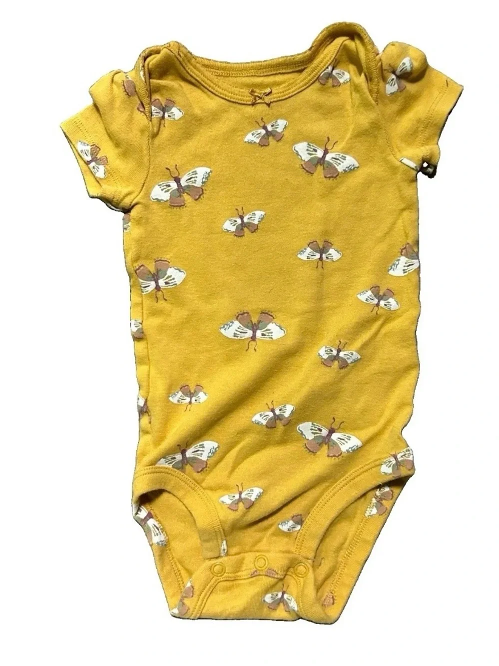 Baby Girl Long Sleeve Bodysuits Sweatshirt Butterflies Rainbows Size 3-6 Months